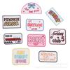 Calcomanías de Tela Bordadas Letras Inglesas Bordadas Adhesivo Termofusible Accesorios de Ropa Parche Transfronterizo Sombreros Transfronterizos Más Vendidos en stock