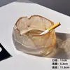 Cenicero de Vidrio Glaciar, de Alta Gama y Elegante, Calidad Premium, Cenicero Creativo Anti-Ceniza Volante para Oficina, Sala de Estar y Uso en el Hogar