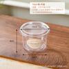 Vaso de Plástico Transparente Desechable con Taza Gruesa y Moderna para Fruta Cortada, Caja Desechable, Vaso de Plástico Transparente, Ensalada, Hielo en Polvo, Ensalada de Frutas, Caja de Embalaje para Puesto