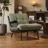 Sillón individual de lujo ligero estilo italiano, diseño vintage wabi-sabi, sofá de ocio de diseñador para el hogar, casa de huéspedes, hotel y uso en reuniones
