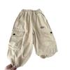 2026 Nova Roupa Infantil Calças Cargo Masculinas para Primavera e Outono Calças Casuais Estilosas para Crianças Maiores Atacado e Dropshipping