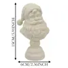 Busto do Papai Noel Decoração de Mesa de Natal Decoração de Estátua de Busto do Papai Noel