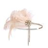 1920 Gatsby Mesmo Estilo Tiara de Pena Strass Tiara de Pena Festa Banquete Baile Acessórios de Cabelo Atacado Transfronteiriço