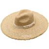 Sombrero de Rafia para Mujer, Alto, Estilo Nuevo de Primavera y Verano, Ala Ancha, Sombrero de Paja de Borde Crudo, Paja, Sombrero de Paja para Mujer Se Puede Personalizar