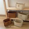 Cesta de Armazenamento Grande Multifuncional, Cesta para Roupas Sujas, Cesta para Armazenamento de Brinquedos Infantis, Cesta de Armazenamento Dobrável Portátil de Feltro