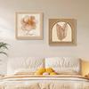 Pintura decorativa para sala de estar em estilo creme, cura fresca, mural de cabeceira para quarto, simples, sentido avançado, fundo de sofá, pintura para pendurar na parede