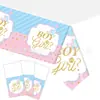 Nuevo Mantel para Mesa de Baby Shower de Revelación de Género Vajilla para Fiesta de Revelación de Género Mantel Decorativo Desechable para Fiesta