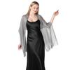 Amazon Ebay Explosões Europeias e Americanas Ouro e Prata Seda Toalha Plana Bola Nupcial Festa de Casamento Vestido de Noite Xale Mulheres