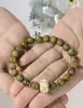 Pulsera de cuentas de madera de loto para novios y novias de moda en internet 2024 nueva pulsera Zen nicho retro regalo de pareja