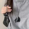 Dulce y Fresco Collar de Corazón de Cuero para Mujer, Nuevo Popular 2026 Cadena Larga para Suéter, Accesorio de Nicho de Alta Gama