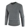 Suéter de punto casual de corte ajustado y cuello redondo estilo coreano para hombre, nuevo para otoño e invierno 2021, rombos transfronterizo talla grande