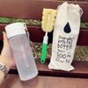 Taza de Agua de Plástico de Aspecto Premium, Gran Capacidad, Sencilla, Resistente a Caídas, Antifugas, con Correa, Taza de Agua Deportiva, Taza Portátil para Estudiantes