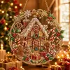 Atrapasoles de Arte Diamante Navideño Pintura Estilo Diamante Acrílico Navideño F