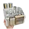 Caixa de Armazenamento de Cosméticos, Organizador de Produtos para Skincare de Mesa, Porta-Pincéis de Maquiagem para Toucador, Caixa de Batom, Rack de Armazenamento, Estilo Nórdico