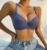 Roupa íntima Europeia e Americana Transfronteiriça de Superfície Lisa com Aro Três Colunas Dois Ganchos Alças Ajustáveis Sutiã Push-up Moderno Tipo Ajustável Atacado