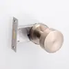 Fechadura de Porta Redonda Invisível de Aço Inoxidável Fechadura de Porta de Quarto Fechadura de Porta Silenciosa Oculta Maçaneta de Porta de Lado Único para Porta de Madeira Fechadura de Porta Oculta