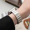 Adecuado para banda de Apple S11 Watch S10 Acero Inoxidable Apple Watch 9 Nudo de Bambú Cintura Pequeña Banda de iWatch Watch