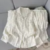Algodón nube súper suave conejo Miffy conjunto de pijama de primavera y otoño para mujer de manga larga y pantalón largo conjunto casual ajustado para estar en casa
