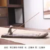 Novo Zen barco de uma folha cerâmica fio incenso incenso suporte multifuncional refluxo queimador de incenso sândalo ornamentos criativos