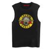 Camiseta sin mangas de verano Guns N' Roses Rock Gun and Rose Banda Pistola Flor Chaleco sin mangas holgado