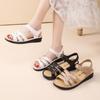 Sandalias Cuña de Velcro, Antideslizantes, Nuevo Estilo Verano 2026, Tacón Medio, Suela Gruesa, Cómodos Zapatos Casuales para Mamá de Mujer, Zapatos de Mujer