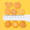 Nueva simulación de galletas, cara sonriente, pastel de patata, resina, comida, juego DIY, horquilla, accesorios para fundas de teléfono móvil