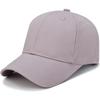 Boné de beisebol de algodão liso estilo coreano, cor sólida, para homens e mulheres.