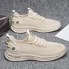 Sapatos Casuais Masculinos de Malha, Tênis Respiráveis Vazados de Verão, Sapatos de Corrida Leves com Sola Macia Finos, Mocassins Simples