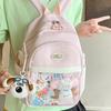 Insignia Original Diaria Transparente Bidimensional Bolsa Pequeña para Snacks Dolor de Hombro Estudiante Mochila Escolar Femenina