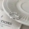 Anillo Abierto en Forma de Corazón Versátil para el Uso Diario, Estilo Coreano Sencillo y Moderno, Pendientes Exquisitos de Lujo Ligero de Nicho para Mujer