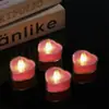 Nova Vela Digital LED Pequena Formato de Coração Criativa Romântica Popular Arranjo Artificial Aniversário Luz de Vela Luminosa