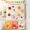 Imanes para Refrigerador Naranja Grande Lirio Grande Mini Fruta Pegatinas Magnéticas 3D Manzana Pacífica Imanes Decorativos de Tablero de Corcho para Mensajes