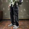 Pantalones casuales color caqui para hombre, pantalones de pierna recta para primavera y otoño, nuevos pantalones de trabajo para hombre 2026, pantalones holgados para hombre estilo americano
