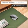 Alfombrilla de ratón casual, extragrande, resistente a las manchas, cuero PU de doble cara, teclado de oficina, escritorio de computadora, material ecológico, fábrica de alfombrillas de cuero