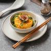 Tazones y Platos de Gres de Estilo Retro para el Hogar Transfronterizo Vajilla de Estilo Japonés Hotel Creativo Tazones para Postre de Bistec de Alta Gama Montaje de Mesa