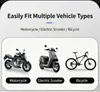 Suporte de Celular à Prova de Choque para Motocicleta para Entregadores, Suporte de Navegação à Prova d'Água com Gancho Criativo, Universal para Moto e Patinete Elétrico