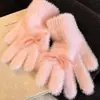 Luvas Criativas de Foca Desenho Animado Fofas para Meninas, Espessadas para Calor no Inverno, Adequadas para Ciclismo, Sessões de Fotos e Criar um Look Estiloso, Anticongelante