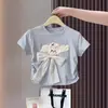 Tops de Verano de Manga Corta para Niñas, Nuevo Estilo 2026 para Niñas Mayores, Estudiantes de Secundaria, Camisetas Modernas y Coloridas Estilo Universitario