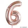 Globo digital de aluminio de 32 pulgadas, tamaño mediano, dorado y plateado, para cumpleaños, luna llena, decoración para bebé de un año, globo fotográfico