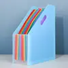 Pasta sanfonada inclinada, autoportante, tamanho A4, grande capacidade, para organizar trabalhos e documentos de estudantes, pasta de armazenamento expansível