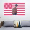 Bandera de Personaje de Fondo de Bandera Americana Rosa Nueva Transfronteriza Tapiz de Bandera de Barton Musical 3x5 pies