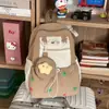 Mochila estilo coreano ins para estudiantes de secundaria y preparatoria para niñas, gran capacidad, fresca y dulce, linda mochila casual para viajes