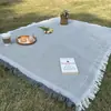 Esterilla de Picnic Esterilla Impermeable para Tienda de Campaña Estilo Bohemio Manta de Hilo Multifuncional Manta de Siesta de Gasa de Algodón Manta Estilo Camping al Aire Libre