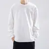 Nueva camiseta de anime estampada de manga larga para primavera y otoño, camiseta interior estampada estilo Hong Kong para hombre, top elegante para usar en capas o solo, ropa de otoño