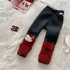 Leggings Gruesos 900g para Niñas Xie Jinmao Modelo Nuevo 2025 Tejido Sin Costuras con Banda Cosida Fondo con Forro Cálido de Felpa