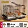 Gallinero Automático Ponedor, Jaula Plegable para Criar Pollos, Jaula Ponedora Doméstica para Pollos, Jaula de Granja para Criar Pollos, Jaula de Hierro para Criar Gansos y Patos