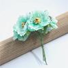 Accesorios para joyería flor de cerezo simulación guirnalda DIY ramo flor flor artificial guirnalda de flor de seda accesorios 1.8 yuanes 6 flores