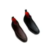 Producto popular de comercio exterior: Botines para hombre hechos de piel de vaca de primera calidad, puño elástico simple STN, versátiles botines Chelsea para el uso diario