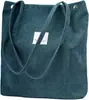 2025 Nueva Bolso de Hombro de Pana Femenino Estudiante Coreana Bolsa de Lona Gran Capacidad Literario Casual Más Fácil de Combinar Bolsa de Compras