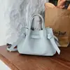 Bolso tipo cubo de color caramelo con estampado de lichi coreano para mujer, nuevo bolso tote versátil de verano 2026, bolso de hombro y cruzado para ir al trabajo